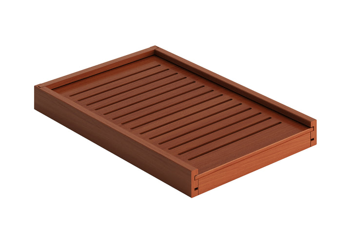 100% Solid Wood Ziva 3-Door Cat Litter Box Enclosure with Litter Catch