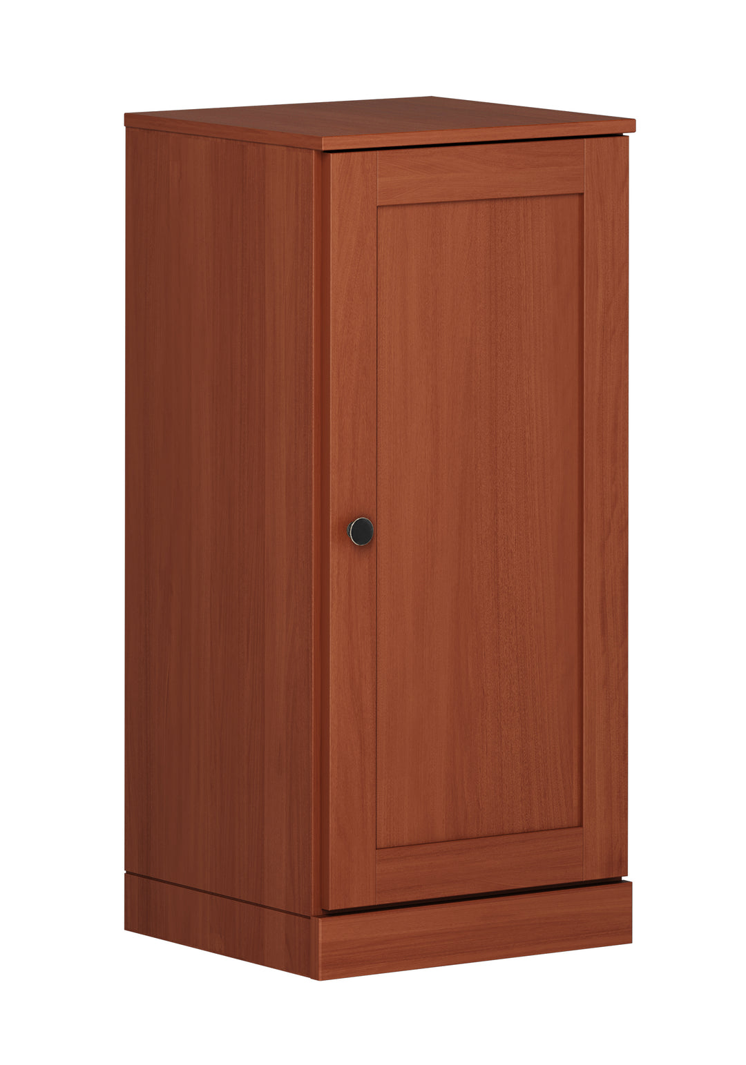 100% Solid Wood Bathroom Storage Cabinet, Shaker Door, 2 Drawers, Adjustable Shelves, 16.5" Wide, 35.75" Tall