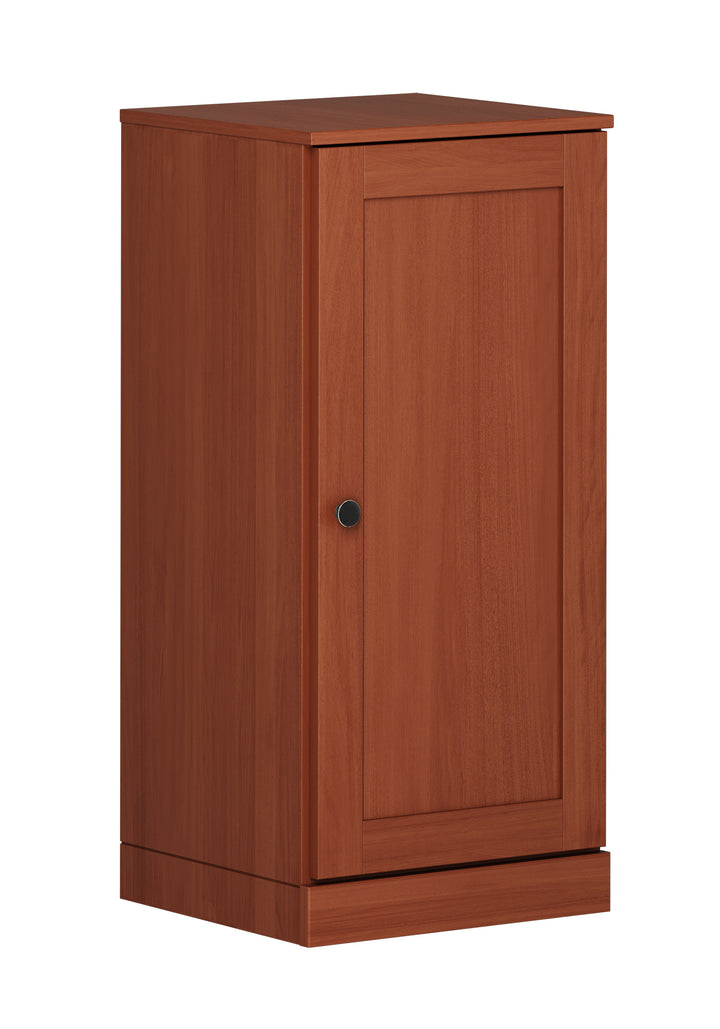 100% Solid Wood Bathroom Storage Cabinet, Shaker Door, 2 Drawers, Adjustable Shelves, 16.5" Wide, 35.75" Tall