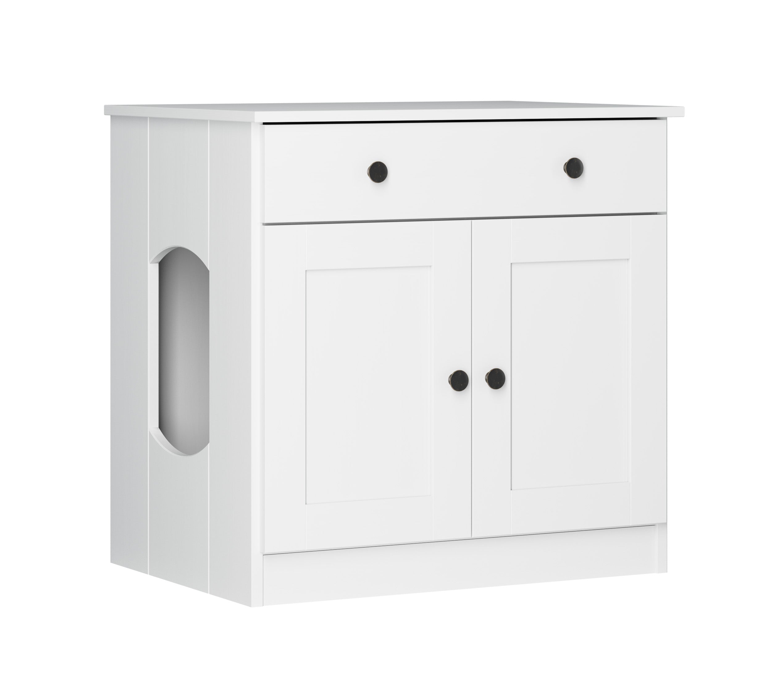 ボドワードキャット　３０cm± 100% Solid Wood Ziva 2-Door Cat Litter Box Enclosure – Palace Imports