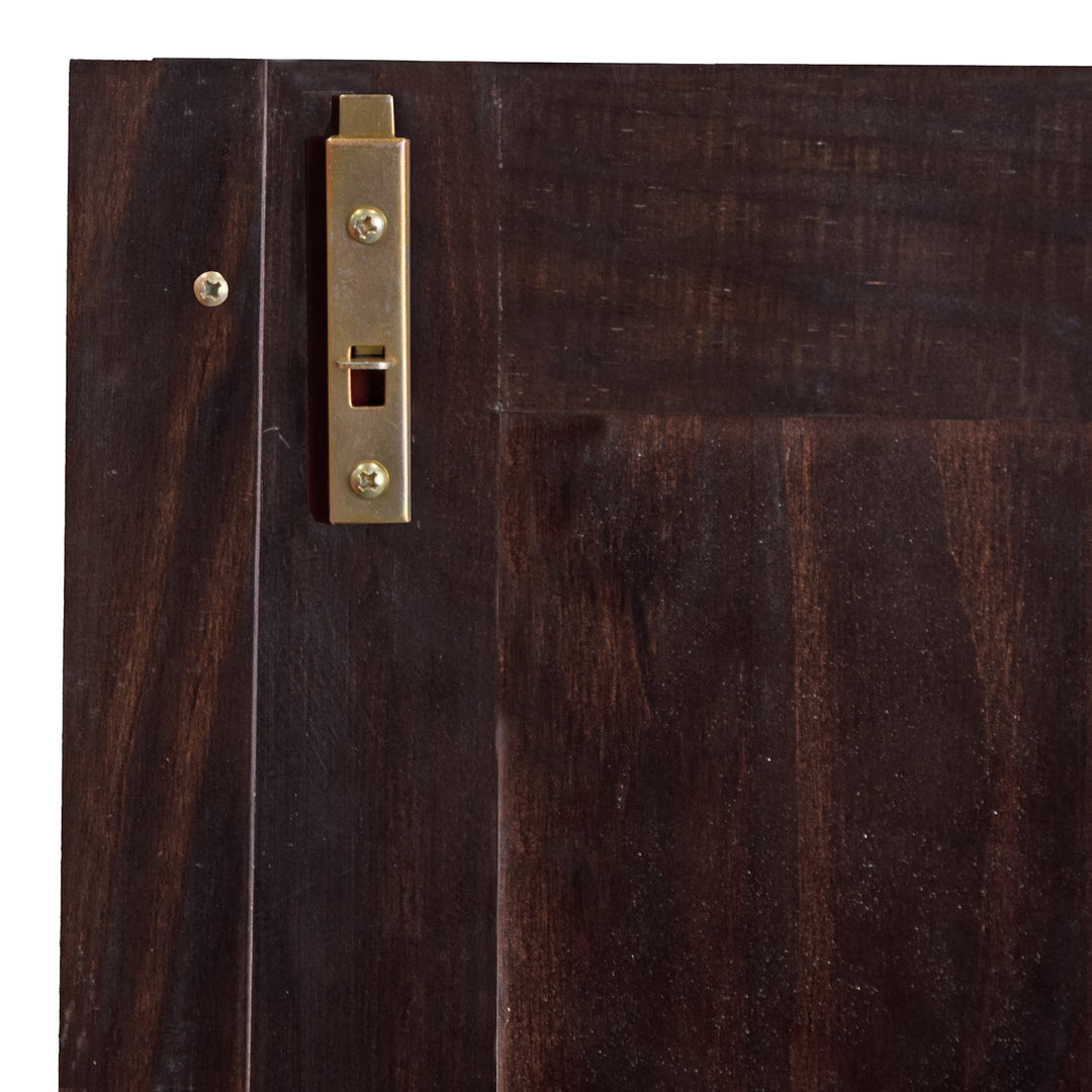 100% Solid Wood 2-Door Wardrobe Armoire with Raised Panel Doors, Bedroom Closet Storage - Flexible Collection with Metal Knobs