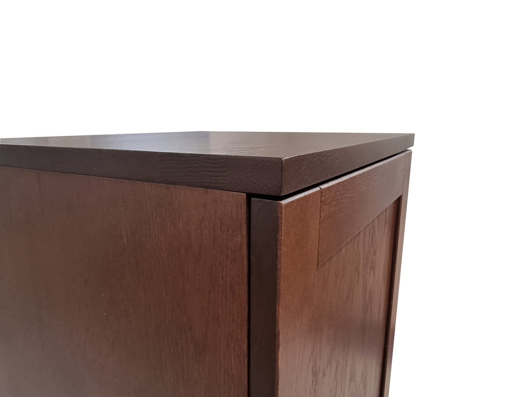 Premium 100% Solid European Oak Hardwood Bathroom Storage Cabinet with Shaker Doors – 16" Wide, 71.5" Tall