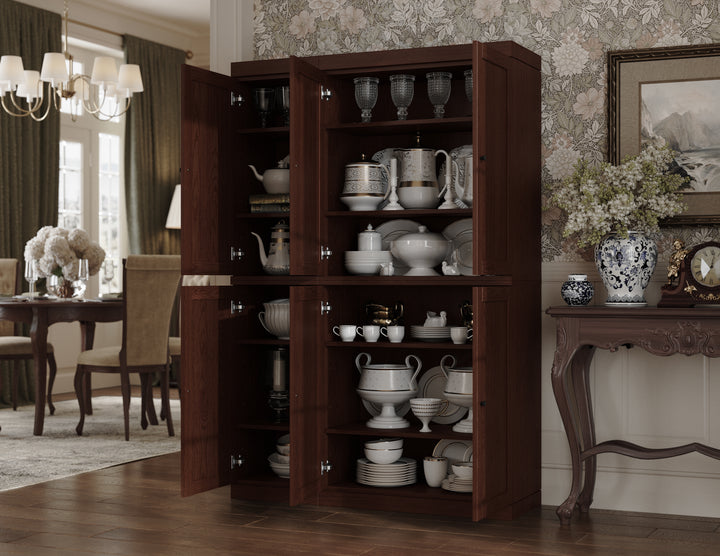 Premium 100% Solid European Oak Hardwood Modular Dining Room Cabinet with Shaker Doors – 48" Wide, 71.5" Tall