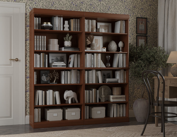 100% Solid Wood 12-Shelf 64" Bookcase, Tall Modular Bookshelf with Adjustable Shelves