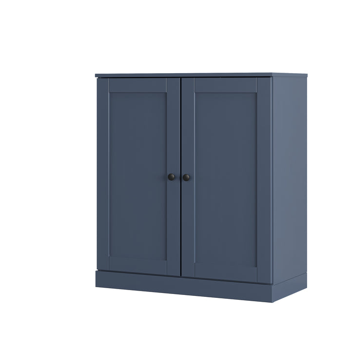 100% Solid Wood Shoe Storage Cabinet with Shaker Doors, Adjustable Shelves, Space Saving Stackable Entryway Organizer, 32" W x 35.75" H