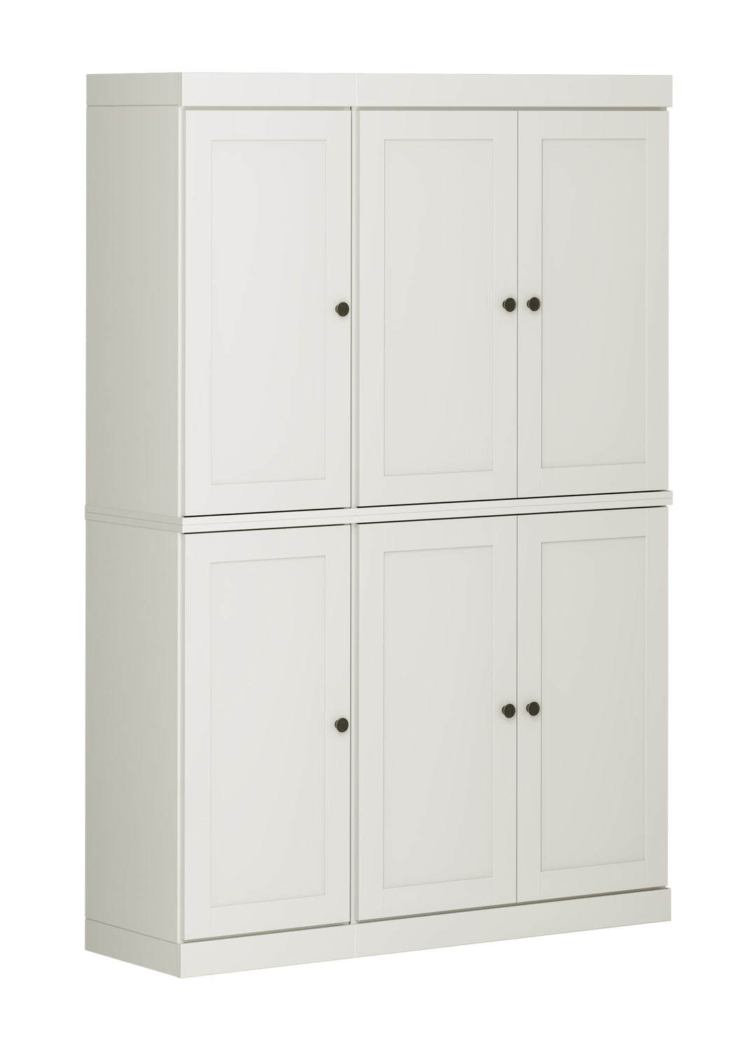 100% Solid Wood Kitchen Pantry Cabinet, Tall Freestanding Modular Storage with Shaker Doors, Adjustable Shelves, 48.5" W x 71.5" H