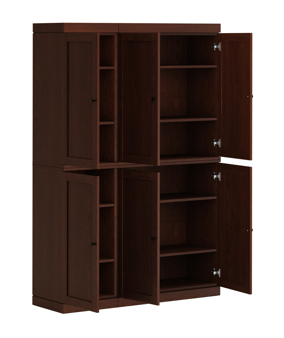 Premium 100% Solid European Oak Hardwood Modular Dining Room Cabinet with Shaker Doors – 48" Wide, 71.5" Tall