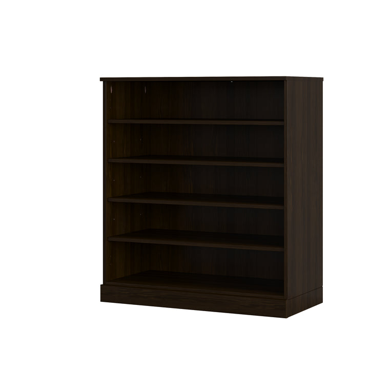 100% Solid Wood Open Shoe Storage Cabinet with Adjustable Shelves, Space Saving Stackable Entryway Organizer, 32" W x 35.75" H