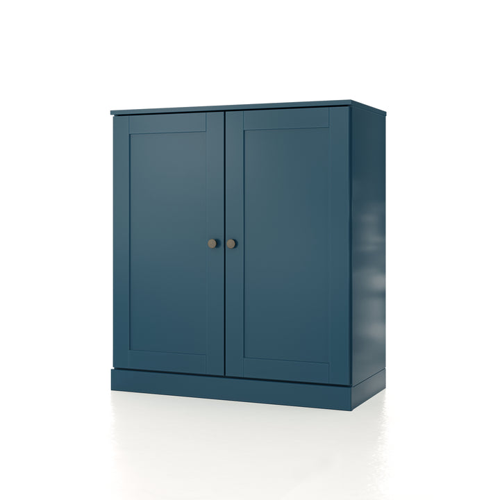 100% Solid Wood 32" Bathroom Cabinet with Shaker Wood Doors, 2-Drawers