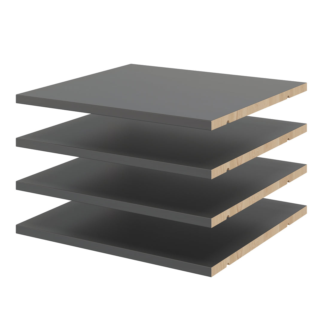 100% Solid Wood Set of 4 Small Shelves with Pegs for Urban Wardrobes ONLY