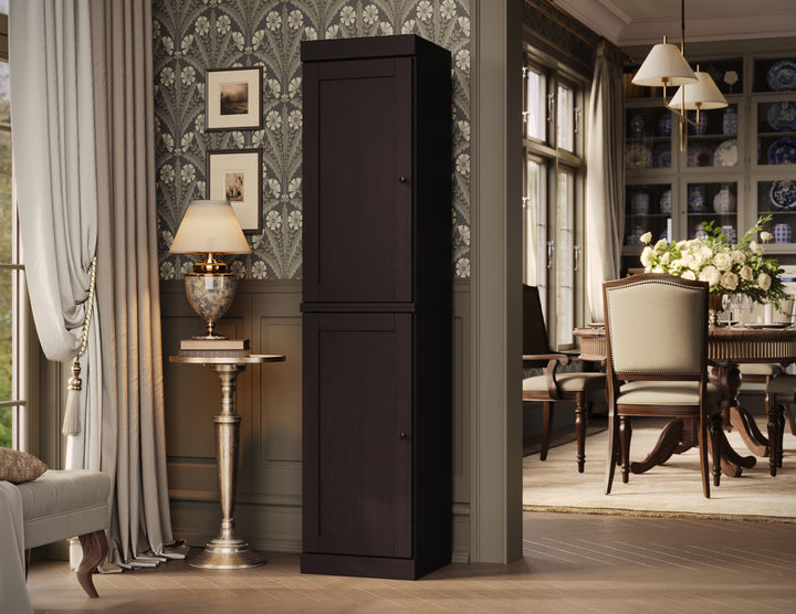 Premium 100% Solid European Oak Hardwood Modular Dining Room Cabinet with Shaker Doors – 16" Wide, 71.5" Tall