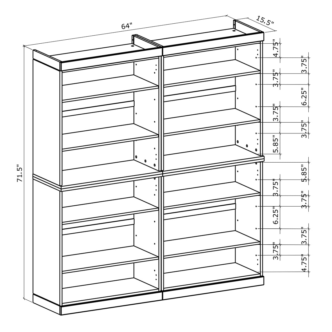 64" Oak Cabinet Dimensions