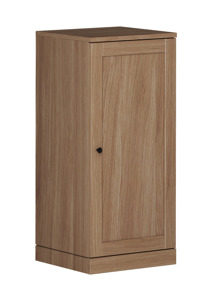 Premium 100% Solid European Oak Bathroom Wall Cabinet with Shaker Doors, 16" W x 35.75" H