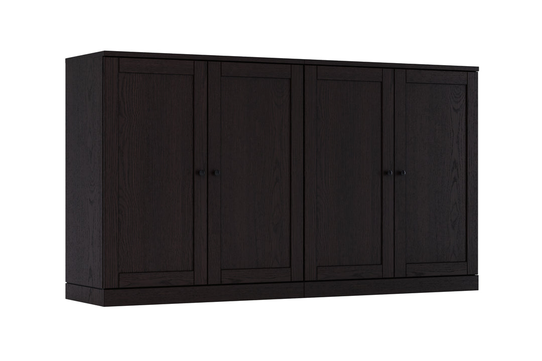 Premium 100% Solid European Oak Hardwood Modular Dining Room Sideboard with Shaker Doors – 64" Wide, 35.75" Tall