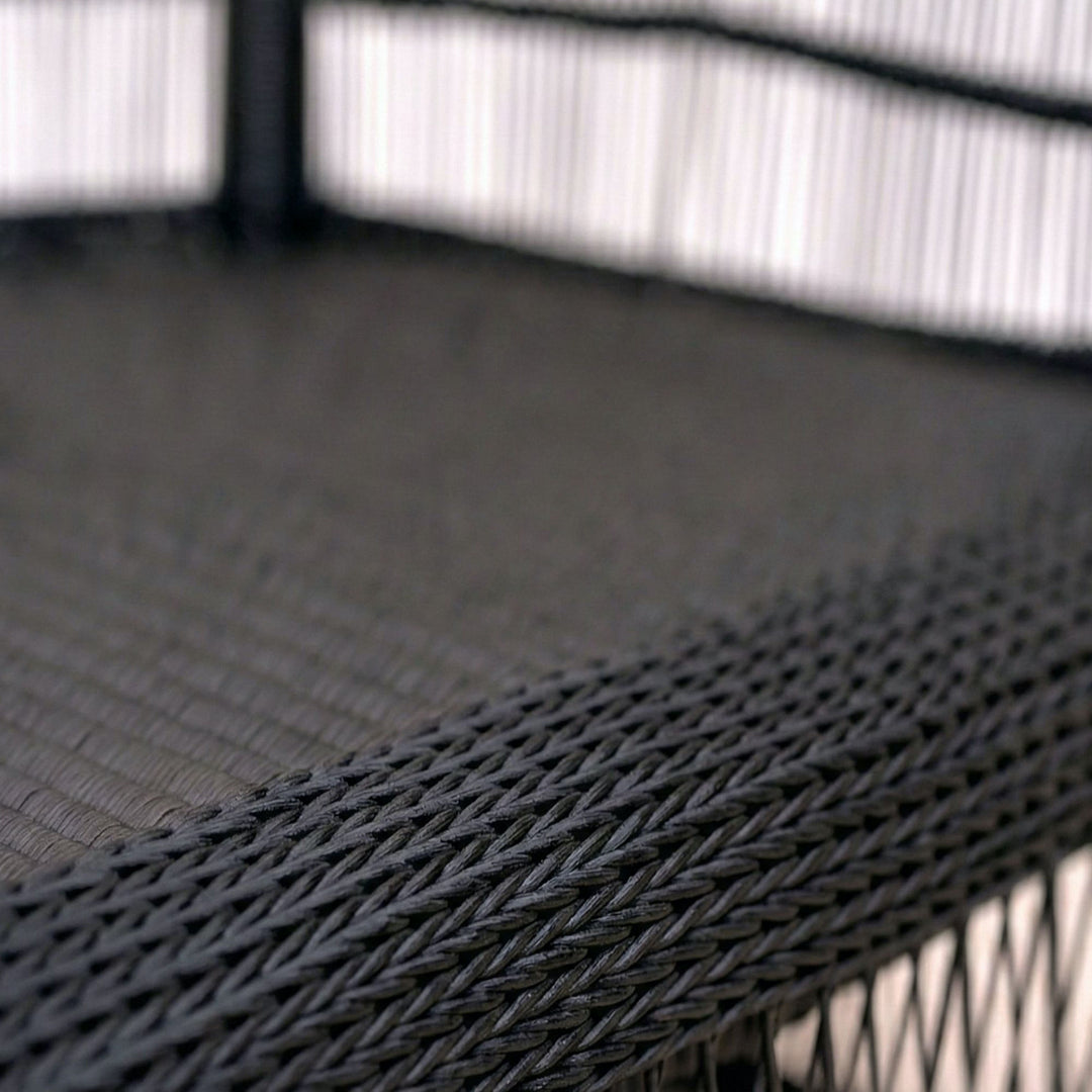 100% Solid Wood Frame Handwoven Natural Rattan Indoor Chair, Boho Farmhouse Accent Seating – Authentic African Craftsmanship