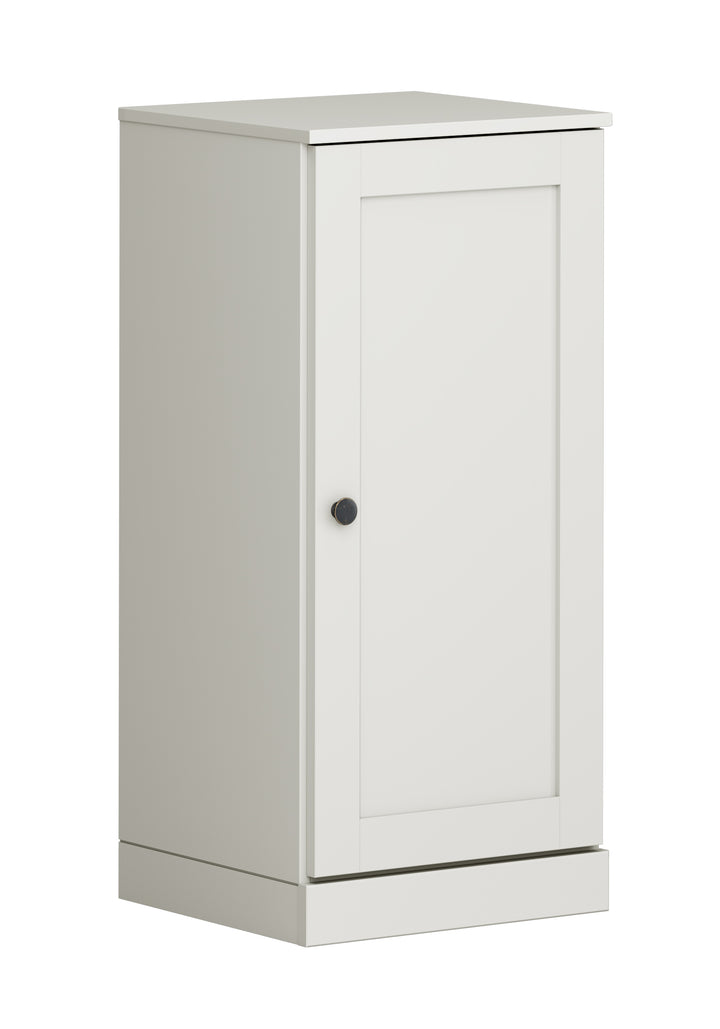 100% Solid Pine Wood Bathroom Storage Cabinet, Shaker Door, 4 Drawers, Adjustable Shelves, 16.5" Wide, 35.75" Tall