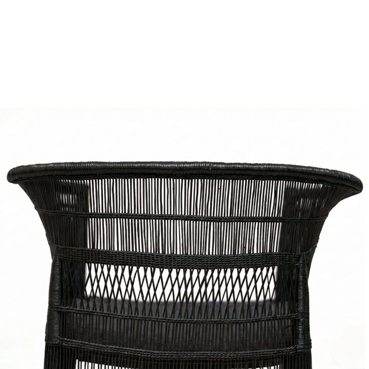 100% Handwoven Natural Rattan 3-Piece Indoor Seating Set with 2 Chairs and Loveseat, Solid Wood Frame, Boho Farmhouse, Authentic African Craftsmanship