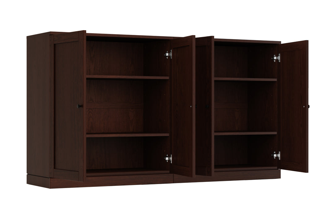 Premium 100% Solid European Oak Hardwood Modular Dining Room Sideboard with Shaker Doors – 64" Wide, 35.75" Tall