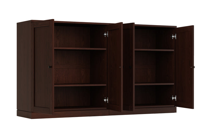 Premium 100% Solid European Oak Hardwood Modular Dining Room Sideboard with Shaker Doors – 64" Wide, 35.75" Tall