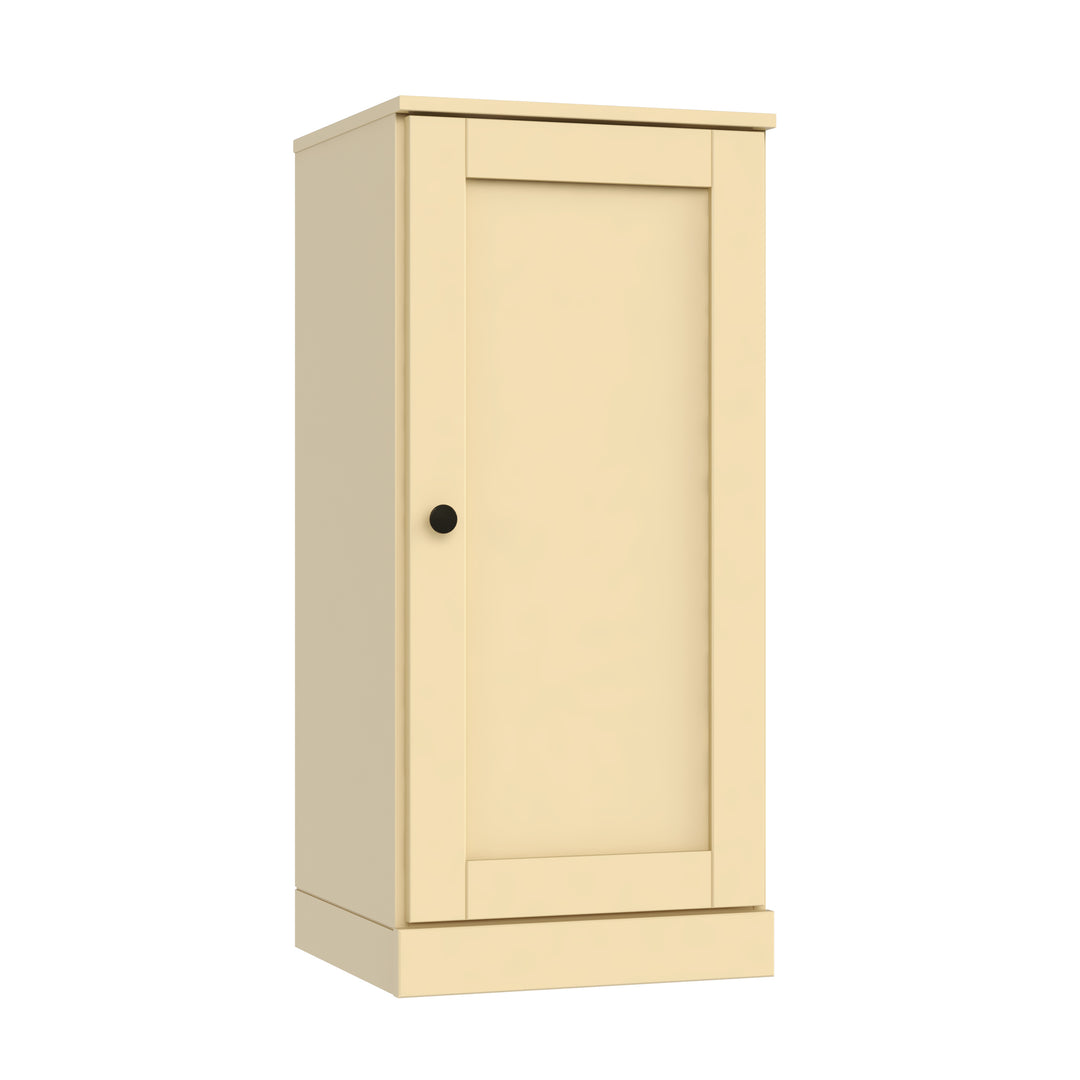 100% Solid Pine Wood Bathroom Storage Cabinet, Shaker Door, 4 Drawers, Adjustable Shelves, 16.5" Wide, 35.75" Tall