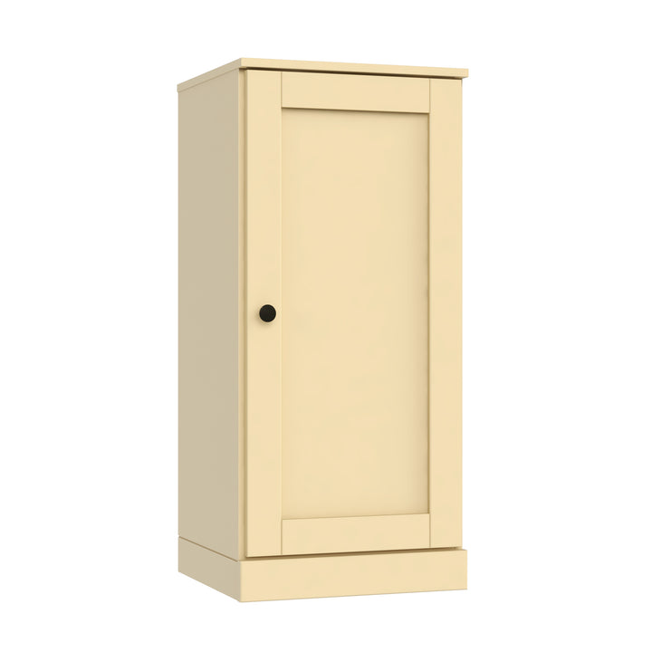 100% Solid Pine Wood Bathroom Storage Cabinet, Shaker Door, 4 Drawers, Adjustable Shelves, 16.5" Wide, 35.75" Tall