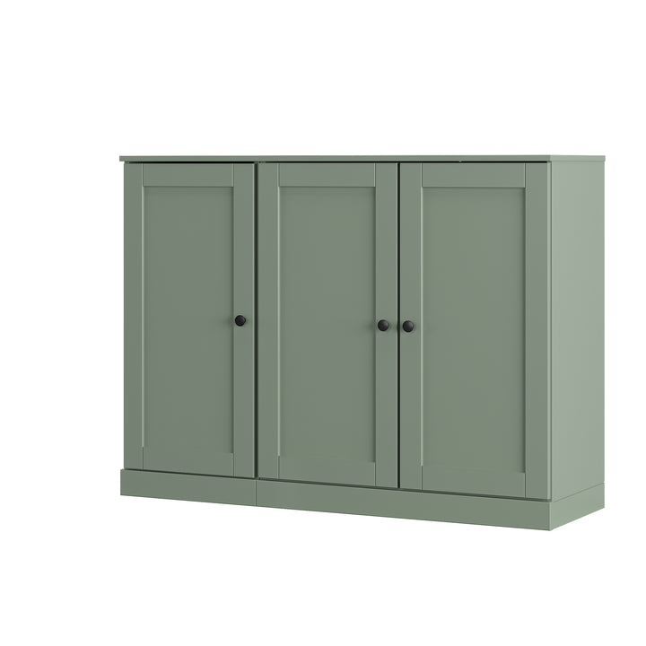100% Solid Wood Shoe Storage Cabinet with Shaker Doors, Adjustable Shelves, Space Saving Modular Entryway Organizer, 48.5" W x 35.75" H