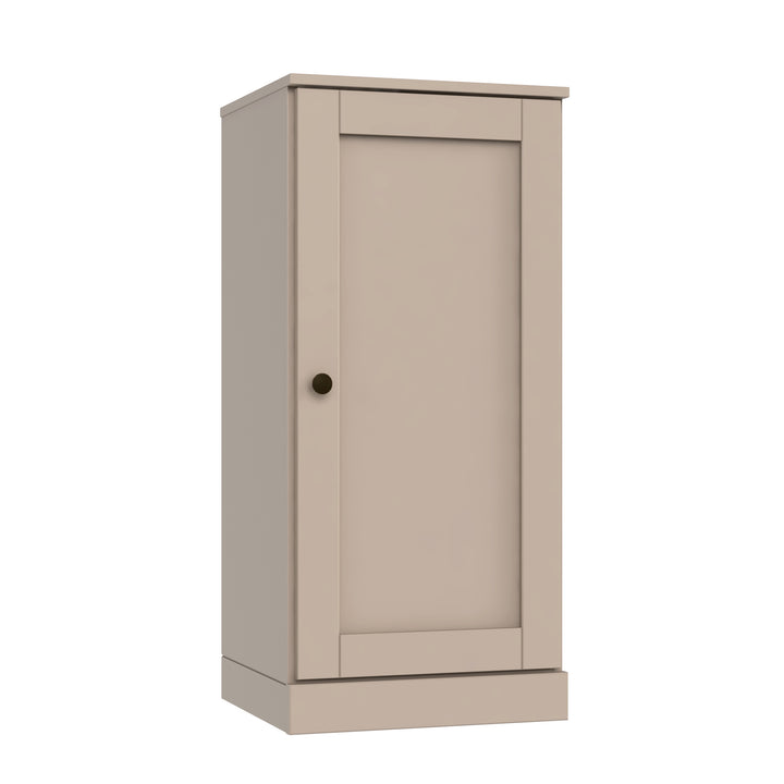 100% Solid Pine Wood Bathroom Storage Cabinet, Shaker Door, 4 Drawers, Adjustable Shelves, 16.5" Wide, 35.75" Tall