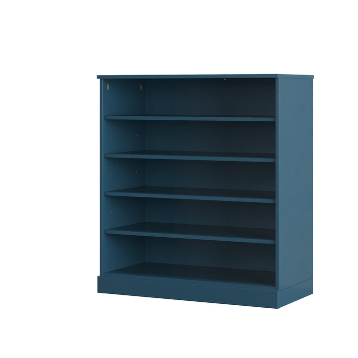 100% Solid Wood Open Shoe Storage Cabinet with Adjustable Shelves, Space Saving Stackable Entryway Organizer, 32" W x 35.75" H