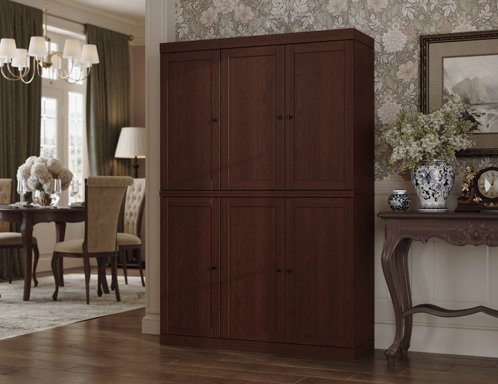 Premium 100% Solid European Oak Hardwood Modular Dining Room Cabinet with Shaker Doors – 48" Wide, 71.5" Tall