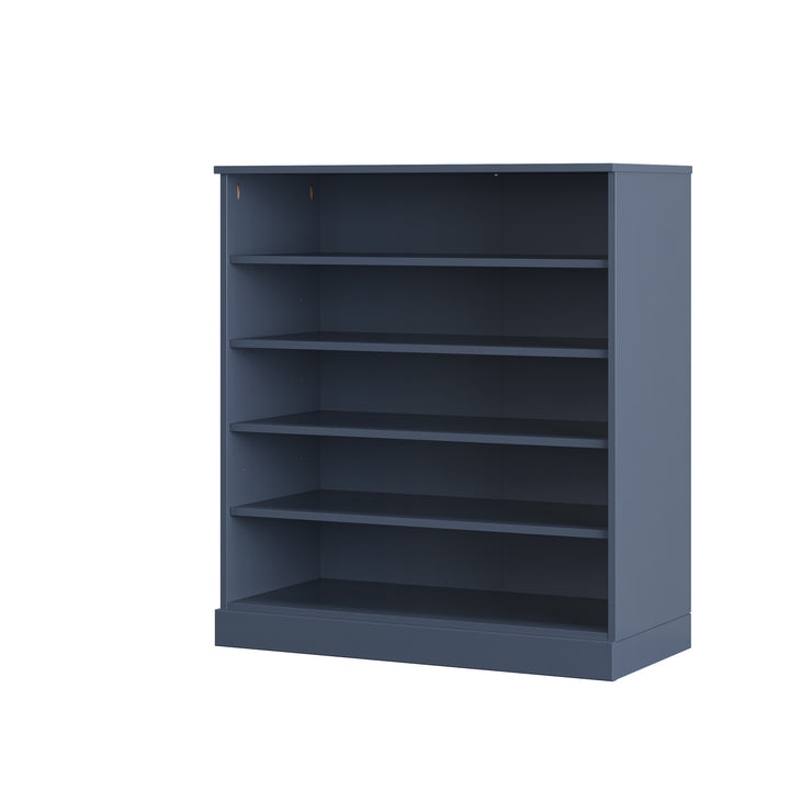 100% Solid Wood Open Shoe Storage Cabinet with Adjustable Shelves, Space Saving Stackable Entryway Organizer, 32" W x 35.75" H
