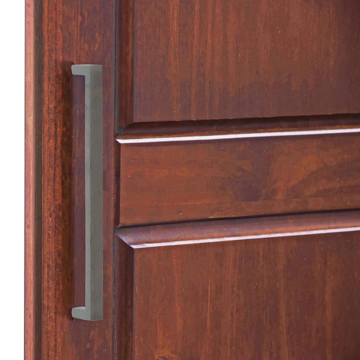 100% Solid Wood Cosmo 3-Door Wardrobe Armoire with Solid Wood Doors