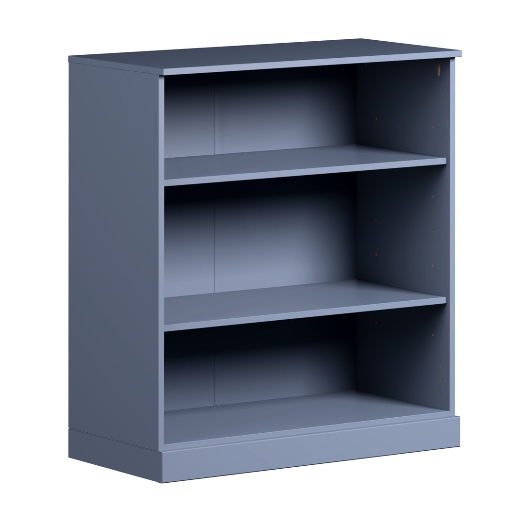 100% Solid Wood 3-Shelf 32" Bookcase, Adjustable Shelves