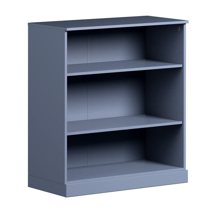 100% Solid Wood 3-Shelf 32" Bookcase, Adjustable Shelves