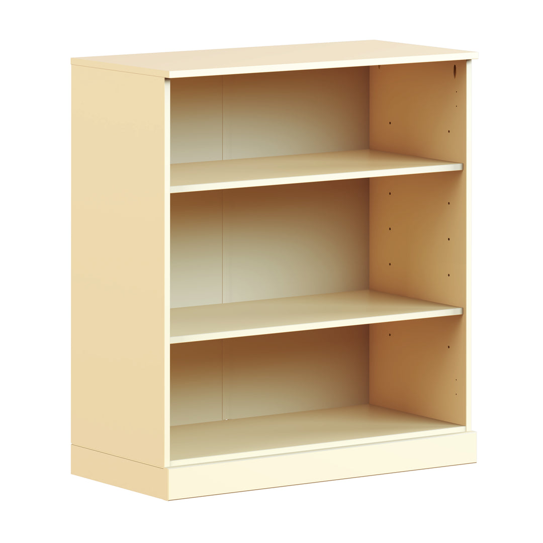 100% Solid Wood 3-Shelf 32" Bookcase, Adjustable Shelves