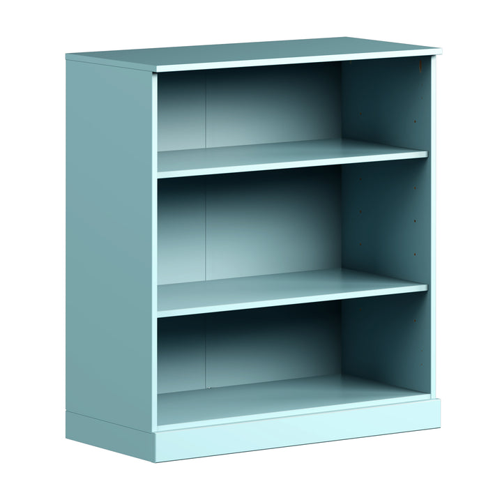 100% Solid Wood 3-Shelf 32" Bookcase, Adjustable Shelves