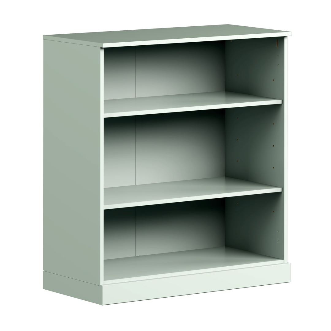 100% Solid Wood 3-Shelf 32" Bookcase, Adjustable Shelves