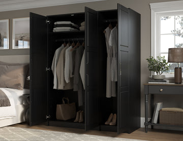 Palace Imports Urban 100% Solid Wood 3-Door Wardrobe Armoire