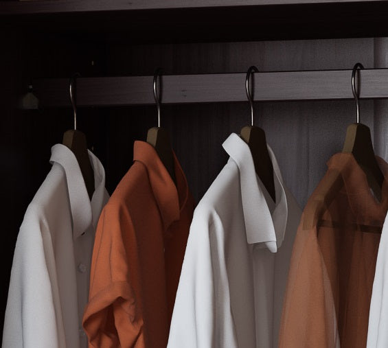 100% Solid Wood Clothing Rod with Metal Supports for Kyle Wardrobes ONLY